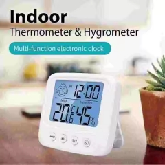 THE49502120 Multifunctional Indoor/Outdoor Digital Display Thermometer Hygrometer Mini Plastic Household Room Temperature Instrument