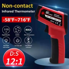 WGR2CK350K01 Adjustable Emissivity Digital Infrared Laser Thermometer Backlight LCD Display Industrial Digital Infrared Gun for Indoor OEM
