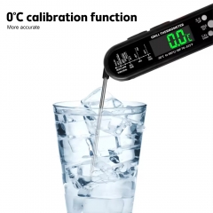 DTH-162 Dual Probe Digital LCD Backlight Instant Read Kitchen Thermometer Metal Meat Thermometer for Cooking Food Thermometer