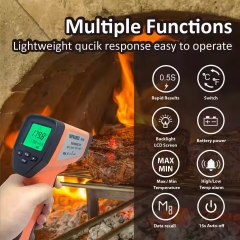 DT750 Portable Digital Non-Contact Infrared Industrial Thermometer Laser Temperature Gun ABS Material OEM Customizable for Oil Checks