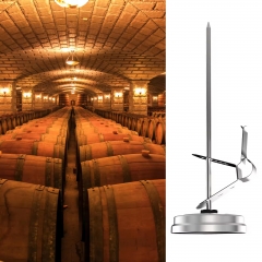 B4AK3440 Removable Detachable Stand Clear Dial Temperature Gauge Household Use Stainless Steel Beer Thermometer Probe