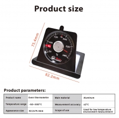 Z2AK2997 Hot Selling Classic Series Stainless Steel Dial Oven Thermometer Kitchen BBQ Baking Temperature Gauge for Household Use