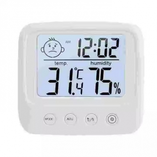 THE49502120 Multifunctional Indoor/Outdoor Digital Display Thermometer Hygrometer Mini Plastic Household Room Temperature Instrument