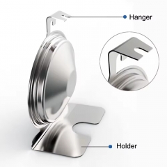 Stainless Steel Baking Oven Thermometer with Large Dial 360 Degrees Rotation Hanger Triangle Holder Meat Thermometer Function