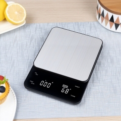 KL-39 Factory Bestseller Rectangle Stainless Steel Popular Digital Coffee Scale Electronic Kitchen Electric Food Kitchen Scale