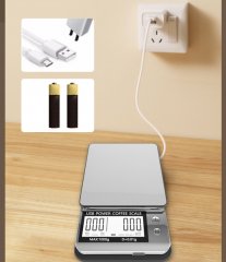 HT2023A-1kg 1000g/0.01g New Style Digital Kitchen Scale Multifunction Food Scale with Tare Function Coffee Timer Battery Powered Maximum Weight 1kg