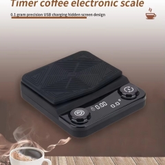 HT-9001 3kg/1g Coffee Scale High Precision Charging Electronic Scale Intelligent Touchscreen Timing Coffee Scale