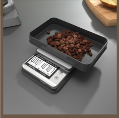 HT2023A-1kg 1000g/0.01g New Style Digital Kitchen Scale Multifunction Food Scale with Tare Function Coffee Timer Battery Powered Maximum Weight 1kg