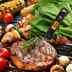 DTP18-Black LCD Backlight Digital Instant Read Meat Thermometer Waterproof Kitchen Food Cooking Thermometer