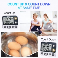 TM009 Large LCD Display Count up and Down Multi Channel Kitchen Timer Digital