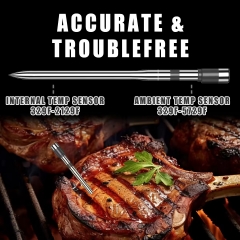 HKBQ001 APP BT Meat Thermometer with 5mm Ultra-thin Probe Indoor Oven Kitchen Outdoor Digital BBQ Thermometer Wireless Grill Thermometer