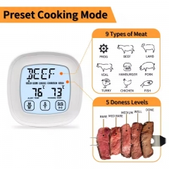 DTW02 Multifunctional Digital Build in BBQ Thermometer With Timer and Long Stainless Steel Probe
