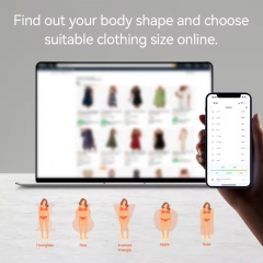 ER307UWB Fitness Weight Loss Companion Records Data Changes With App Smart Tape Measure