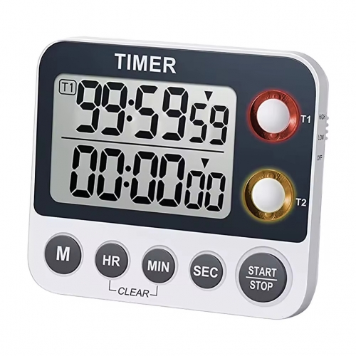 TM009 Large LCD Display Count up and Down Multi Channel Kitchen Timer Digital