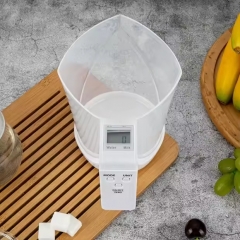 CF1600 5kg/1g New Model Electronic Measuring Cup Scale - Home Multi-functional Kitchen Scale - Liquid Food Scale with Graduations