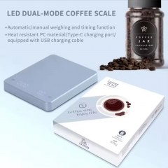 NS-CF7 Mini Intelligent Digital Coffee Quantitative Scale Rechargeable USB C With Automatic Timing Function Coffee Scale