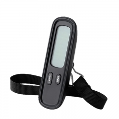 DY-175 Portable 50kg Digital Luggage Scale Big LCD Screen Stainless Steel Hanging Scale LED Display Battery for Weight Measurement