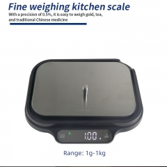 NS-K71 15kg/1g/0.05g Stainless Steel Kitchen Weight Scale LED Cooking Baking Food Scale USB Charging Kitchen Scale