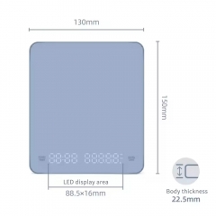 NS-CF7 Mini Intelligent Digital Coffee Quantitative Scale Rechargeable USB C With Automatic Timing Function Coffee Scale
