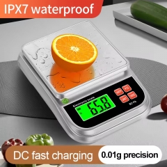 BC-F6 3kg/0.1g High-precision Balance Weighing Digital Kitchen Waterproof Food Scale