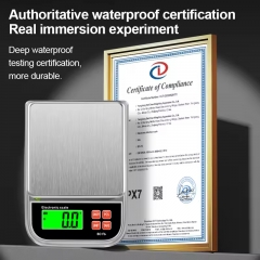 BC-F6 3kg/0.1g High-precision Balance Weighing Digital Kitchen Waterproof Food Scale