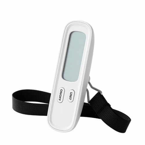 DY-175 Portable 50kg Digital Luggage Scale Big LCD Screen Stainless Steel Hanging Scale LED Display Battery for Weight Measurement