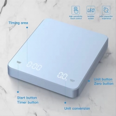 NS-CF7 Mini Intelligent Digital Coffee Quantitative Scale Rechargeable USB C With Automatic Timing Function Coffee Scale