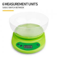 KE-1 Hot Sale Lcd Rechargeable Digital Smart Vegetable Weighing Kitchen Food Scales