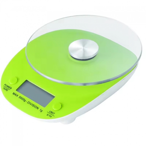 ZD-8 5kg/1g Electronic Kitchen Scale Precise Small Household Baking Food Gram Scale with Tempered Glass Surface Kitchen Scale