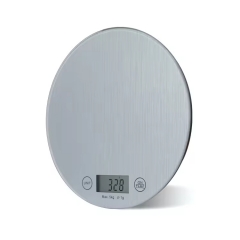 CK452R 3MM Tempered Glass Platform Household Scale Digital Food Round Kitchen Scale 10kg