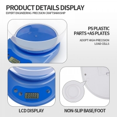 KE-1 Hot Sale Lcd Rechargeable Digital Smart Vegetable Weighing Kitchen Food Scales