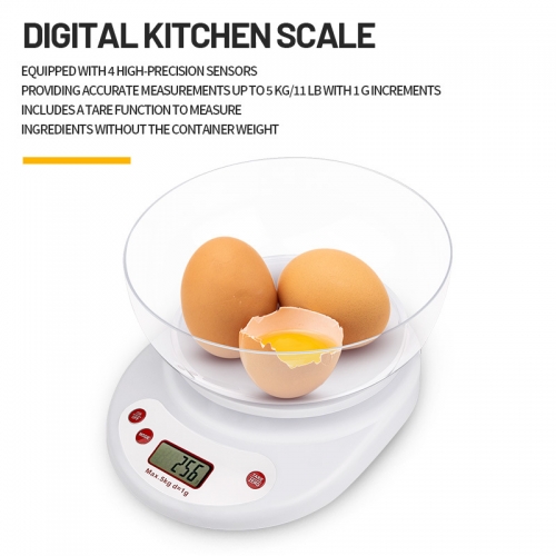 KE-1 Hot Sale Lcd Rechargeable Digital Smart Vegetable Weighing Kitchen Food Scales