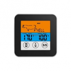 YH2258 Barbecue thermometer color screen probe kitchen BBQ Barbecue meat optional food thermometer