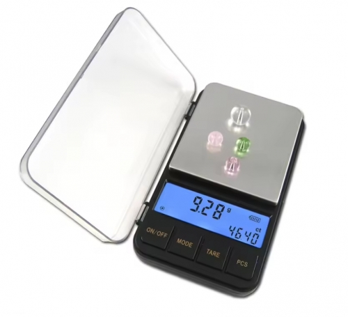 YH-JL-50001g 500g/0.01g Weight Unit Display Digital Pocket Weight Scale Multifunctional and Convenient for 500g Jewelry Scale With Clear Lid