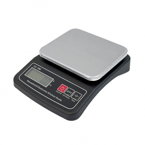 LC-186 3kg/0.1g Stainless Steel Intelligent High-precision Weighing Digital Kitchen Food Scale