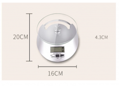 KE4 5 Kg/1g Electronic Kitchen Scale for Baking & Food Weighing Small Herbal Scale with Battery Power Source