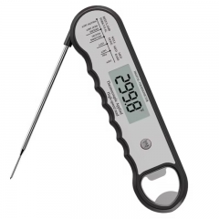 RMS-208 Ultra-Fast 0.6s Read Backlit LCD Display Digital Food Meat Bbq Grill Oven Thermometer Waterproof for All Food & Bottle Opener