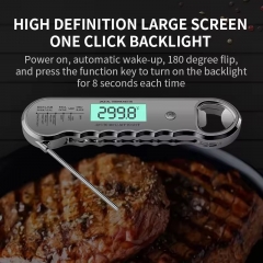 RMS-208 Ultra-Fast 0.6s Read Backlit LCD Display Digital Food Meat Bbq Grill Oven Thermometer Waterproof for All Food & Bottle Opener