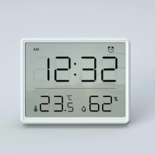 X-8218 clock factory lcd alarm clock with temperature and humidity sensor