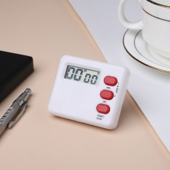 SR2018 Mini Pocket Tiny Lcd Perfect Digital Timer for Tea Coffee Kitchen with 24 Hour 24-hours Two Digit White Clip on Clip-on