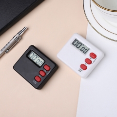 SR2018 Mini Pocket Tiny Lcd Perfect Digital Timer for Tea Coffee Kitchen with 24 Hour 24-hours Two Digit White Clip on Clip-on