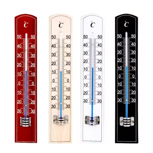 ZLM-006 Liquid Instant Read Indoor Outdoor Garden Thermometer in Wood