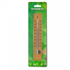 ZLM-006 Liquid Instant Read Indoor Outdoor Garden Thermometer in Wood