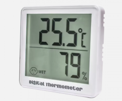 SH-023 Big LCD Digital Indoor Thermometer Hygrometer With Sensor Cable