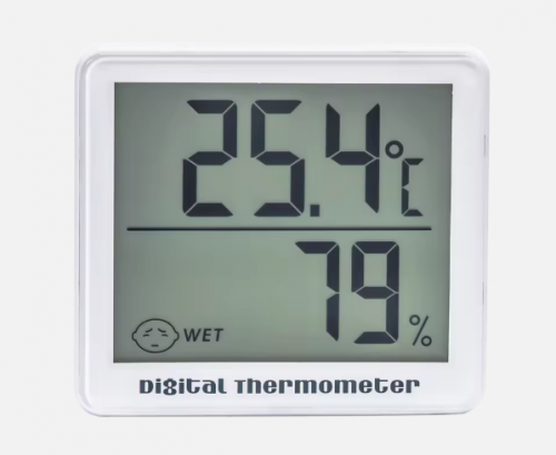 SH-023 Big LCD Digital Indoor Thermometer Hygrometer With Sensor Cable