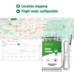 Fresh Tracker 10E GPS Tracker Temperature Monitoring Systems New Version 4G Real Time Temperature Data Logger Location