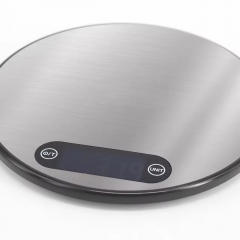 C311 Home Stainless Steel Kitchen Scale with Touch Screen Buttons, Lightweight, Ultra-thin, High-precision Circular Kitchen Scale