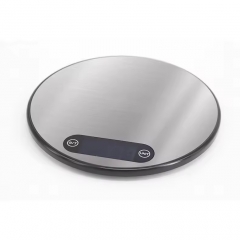 C311 Home Stainless Steel Kitchen Scale with Touch Screen Buttons, Lightweight, Ultra-thin, High-precision Circular Kitchen Scale