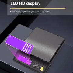 WH-B30L Stainless Steel Portable Mini Electronic 10kg Digital Kitchen Weighing Scale with Lithium Battery Household