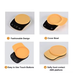 EC311 5kg/1g High Quality Electronics Digital Kitchen Food Scales 5kg Cover Bowl Kitchen Scale